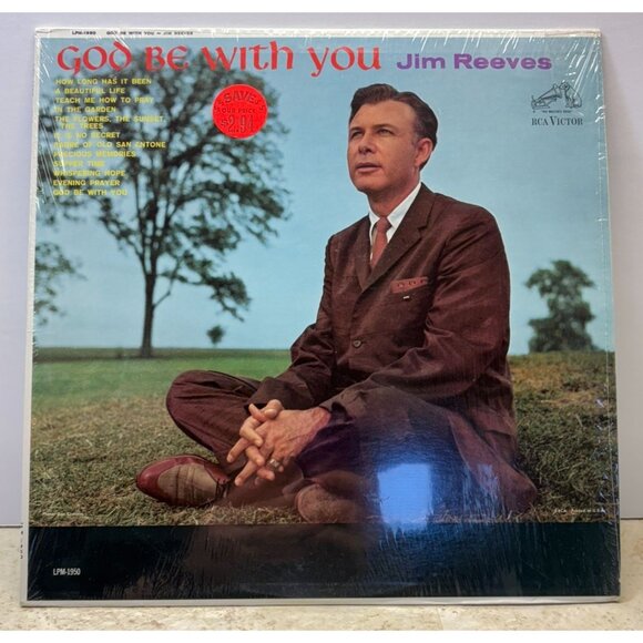 Jim Reeves God Be With You Country Vinyl LP in Shrink RCA Victor Mono LPM-1950 - Picture 4 of 6